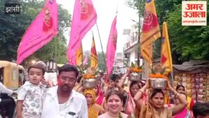 शिव शक्ति साईं बाबा मंदिर से निकली खाटू श्याम बाबा की भव्य शोभायात्रा