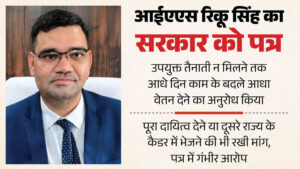 Up:’dm के यहां दिखावे का जनता दर्शन, मेरे आधे दिन काम के बदले आधा वेतन…’, आईएएस रिंकू सिंह का सरकार को पत्र – Ias Officer Rinku Singh Rahi Letter To Administration Requested Half Salary In Exchange For Half A Day Work